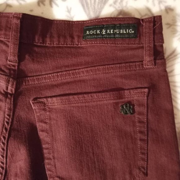 Rock & Republic Kimber side zippers shorts size 8 - Picture 5 of 8